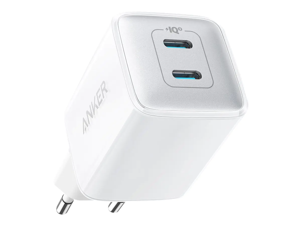 ANKER PowerPort III - Netzteil - 40 Watt - 3 A - IQ 3.0 - 2 Ausgabeanschlussstellen (2 x USB-C) A2038G21