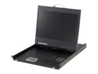 LevelOne KVM-8901 - KVM-Konsole - PS/2, USB - 48.3 cm (19") KVM-8901FR