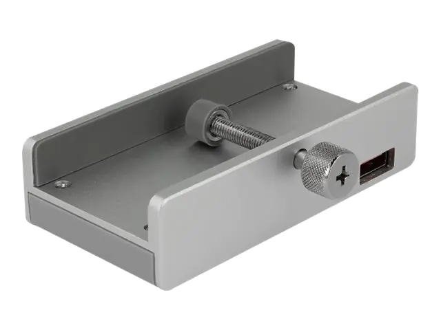 DeLOCK Externer USB 3.0 4 Port Hub mit Feststellschraube - Hub - 4 x SuperSpeed USB 3.0 - Desktop DeLOCK Externer USB 3.0 4 Port Hub mit Feststellschraube - Hub - 4 x SuperSpeed USB 3.0 - Desktop