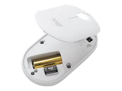 Logitech Pebble M350 - Maus - optisch - 3 Tasten - kabellos - 2.4 GHz, Bluetooth - kabelloser Empfänger (USB) 910-005716
