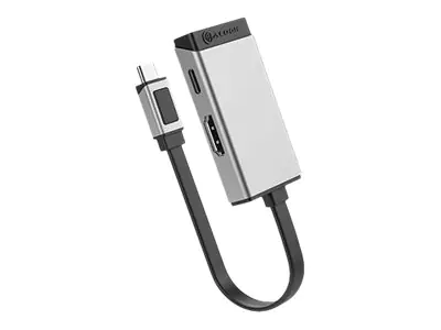 Alogic MagForce DUO Charge - Videoadapter - 24 pin USB-C männlich zu HDMI, USB-C (nur Spannung)