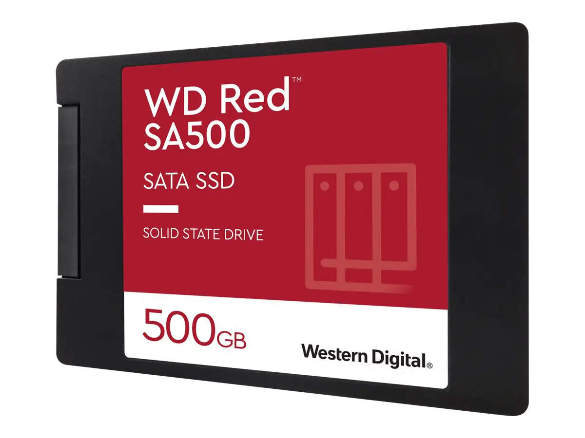 WD Red SA500 WDS500G1R0A - SSD - 500 GB - intern - 2.5" (6.4 cm) - SATA 6Gb/s WD Red SA500 WDS500G1R0A - SSD - 500 GB - intern - 2.5" (6.4 cm) - SATA 6Gb/s