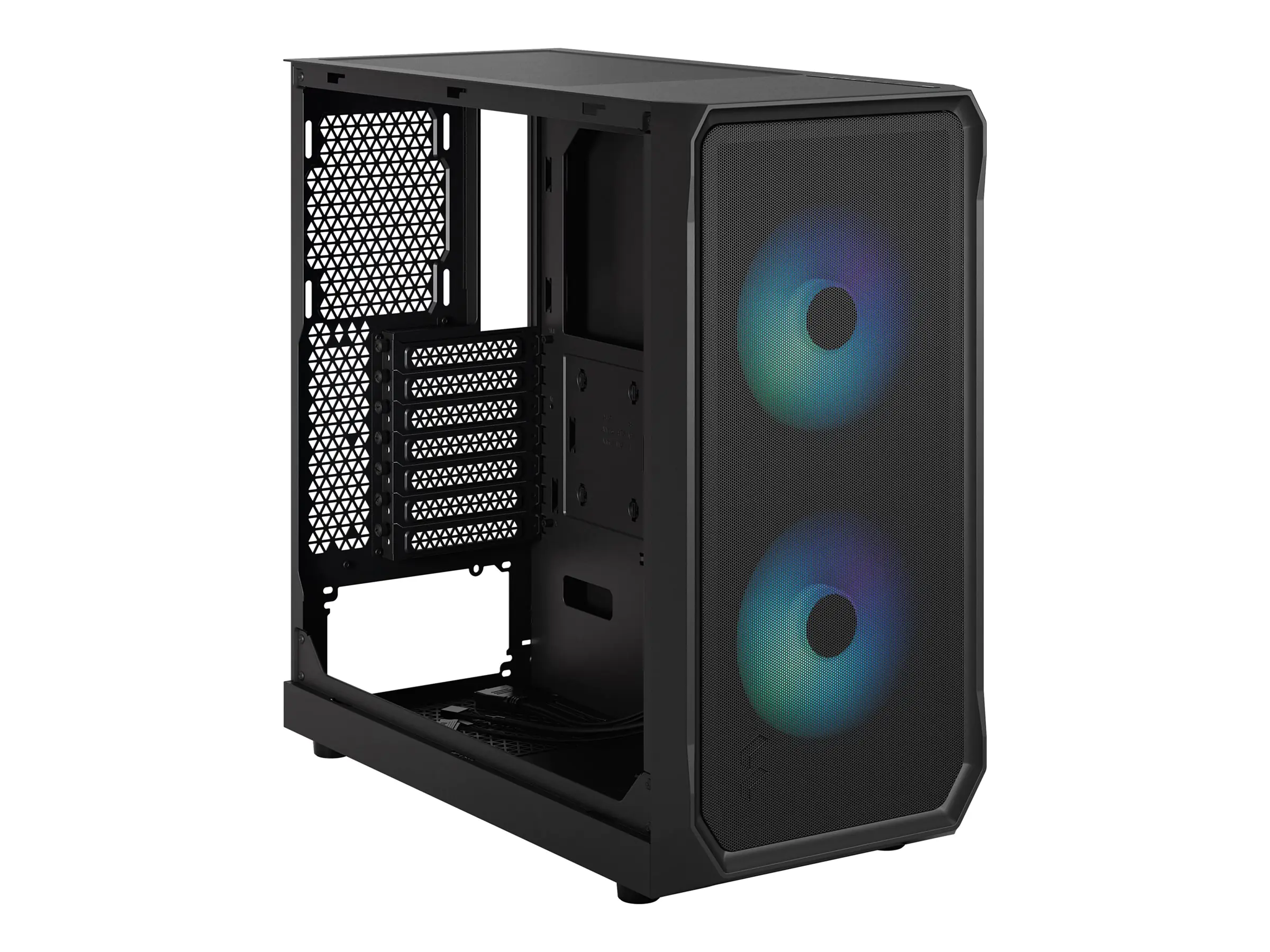 Fractal Design Focus 2 RGB - Tower - ATX - Seitenteil mit Fenster (gehärtetes Glas) FD-C-FOC2A-03