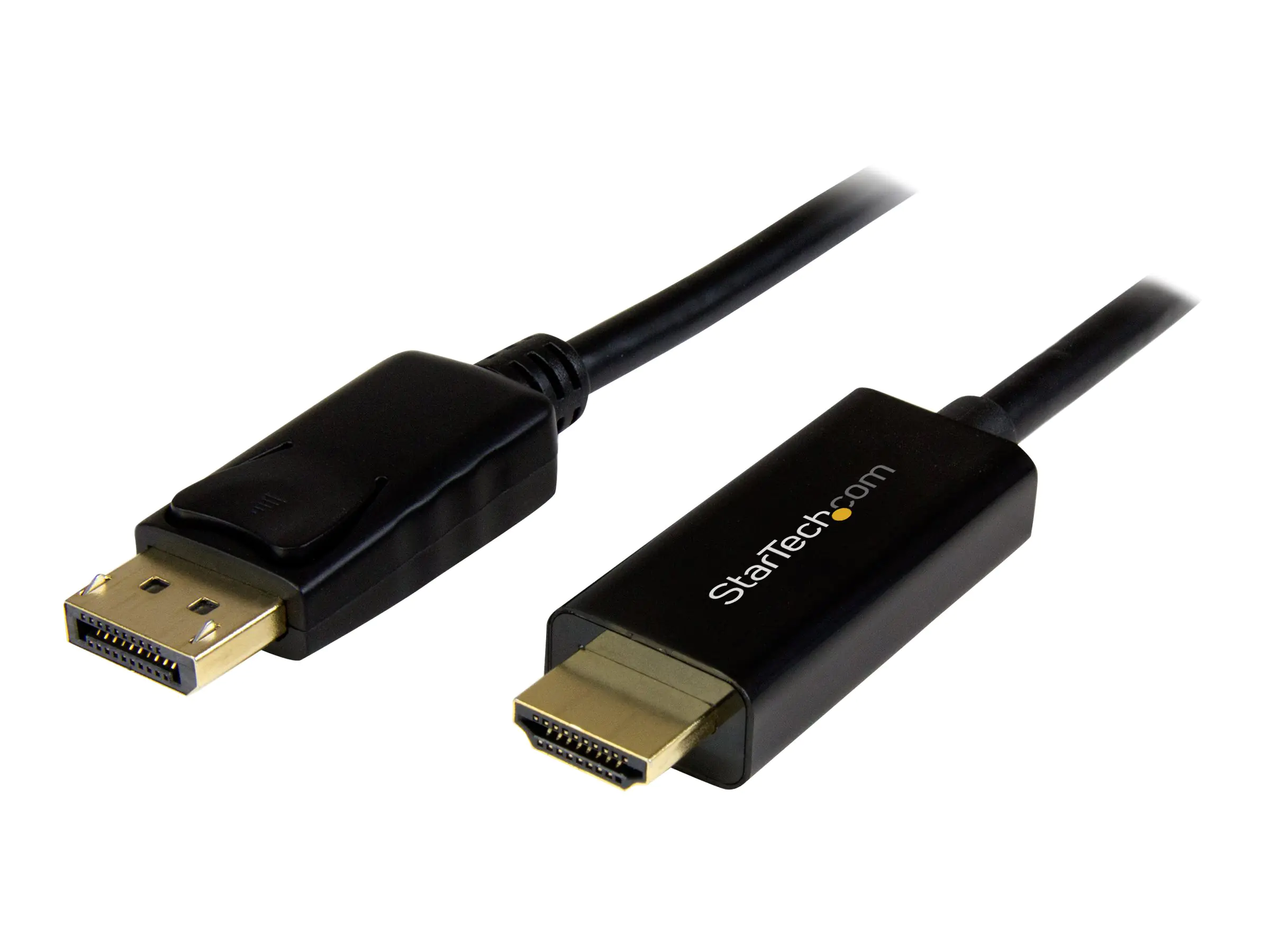 StarTech 2m DisplayPort auf HDMI Konverterkabel - 4K - DP auf HDMI Adapter mit Kabel - Ultra HD 4K - St/St - Adapterkabel - DisplayPort männlich zu HDMI männlich - 2 m - Schwarz - 4K Unterstützung - für P/N: DK30CH2DEP, DK30CH2DEPUE, DK30CH2DPPD, DK30CH2D StarTech 2m DisplayPort auf HDMI Konverterkabel - 4K - DP auf HDMI Adapter mit Kabel - Ultra HD 4K - St/St - Adapterkabel - DisplayPort männlich zu HDMI männlich - 2 m - Schwarz - 4K Unterstützung - für P/N: DK30CH2DEP, DK30CH2DEPUE, DK30CH2DPPD, DK30CH2D