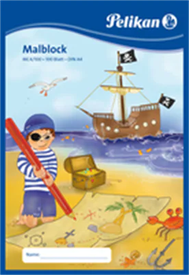 Pelikan Malblock MC 4/100 137679 DIN A4 chlorfrei 100Blatt weiß