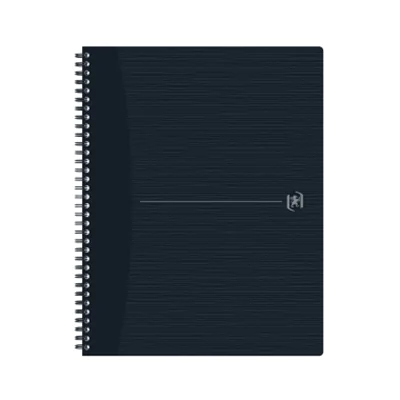 Oxford 400150006, Einfarbig, Schwarz, A4+, 70 Blätter, Kariertes Papier, Softcover