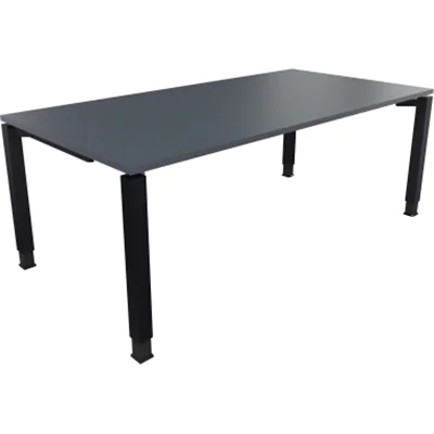 Schreibtisch Vierfuß Quadratrohr B2000xT1000xH680-820 an/Lavagrau Schreibtisch Vierfuß Quadratrohr B2000xT1000xH680-820 an/Lavagrau