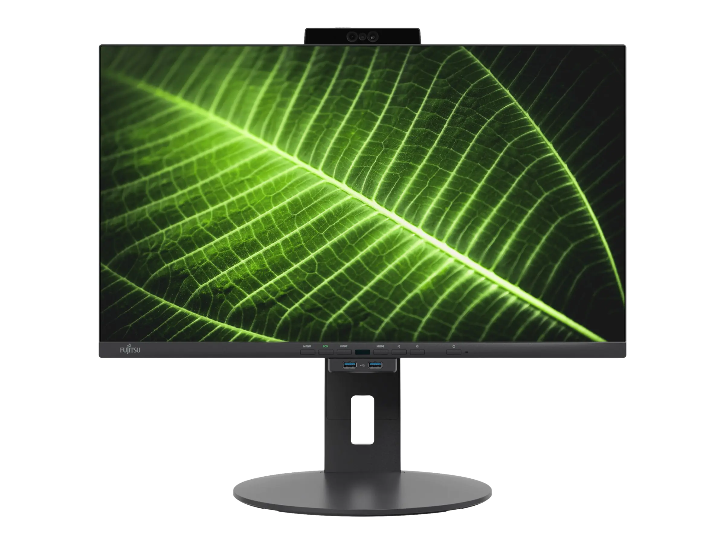 Fujitsu AIO P2410 - LED-Monitor - 60.5 cm (23.8") - 1920 x 1080 Full HD (1080p) - IPS - 250 cd/m² - 1000:1 - 5 ms - HDMI, DisplayPort, USB-C - Lautsprecher - mattschwarz - für ESPRIMO G6012, G9012