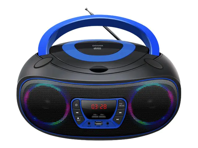 DENVER TCL-212BT - Ghettoblaster - 4 Watt - Blau DENVER TCL-212BT - Ghettoblaster - 4 Watt - Blau