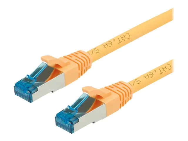 VALUE Patch-Kabel - RJ-45 (M) bis RJ-45 (M) - 10 m SFTP - PiMF - CAT 6a - Gelb - 21.99.1937