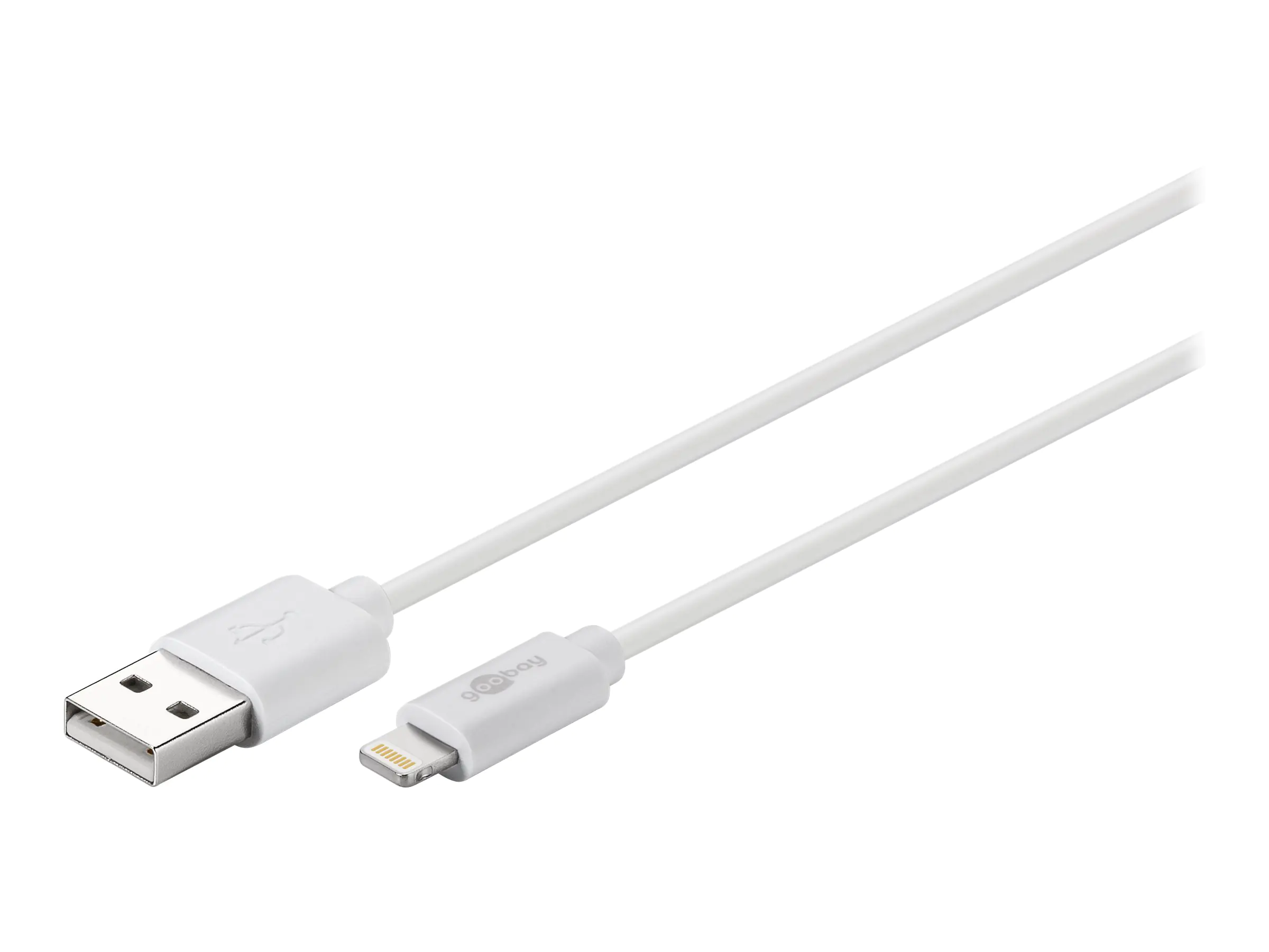 goobay - Lightning-Kabel - Lightning (M) bis USB (M) - 1 m - weiß - für Apple iPad/iPhone/iPod (Lightning) goobay - Lightning-Kabel - Lightning (M) bis USB (M) - 1 m - weiß - für Apple iPad/iPhone/iPod (Lightning)