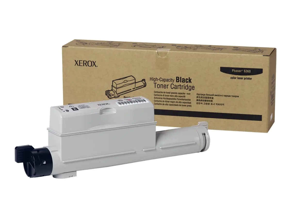 Xerox Phaser 6360 - Mit hoher Kapazität - Schwarz - Original - Tonerpatrone - für Phaser 6360DA, 6360DB, 6360DN, 6360DT, 6360DX, 6360N Xerox Phaser 6360 - Mit hoher Kapazität - Schwarz - Original - Tonerpatrone - für Phaser 6360DA, 6360DB, 6360DN, 6360DT, 6360DX, 6360N