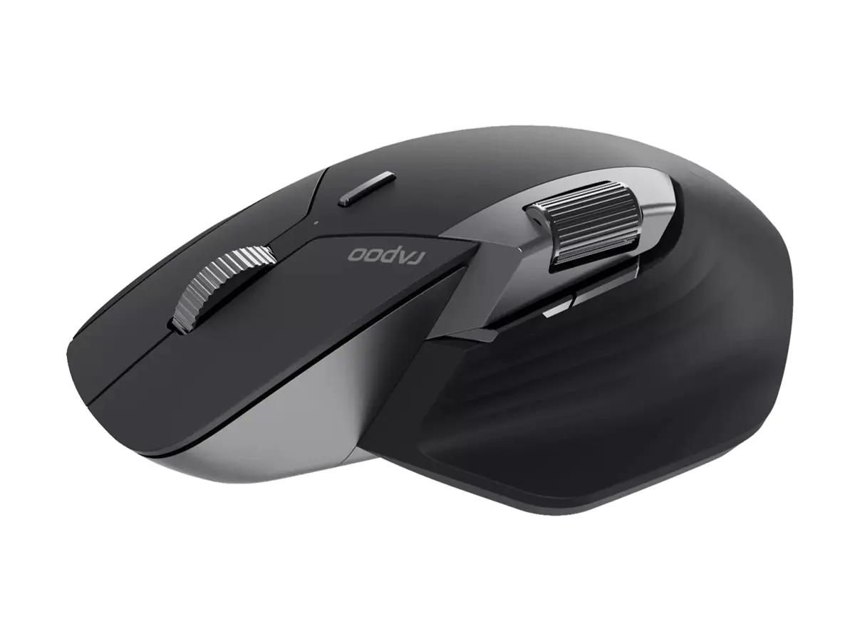 Rapoo MT760M - rechts - Optisch - Bluetooth - 4000 DPI - Schwarz - Grau