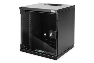 Digitus DN-10-06U-B - Gehäuse - geeignet für Wandmontage - Schwarz, RAL 9005 - 6U - 25.4 cm (10")