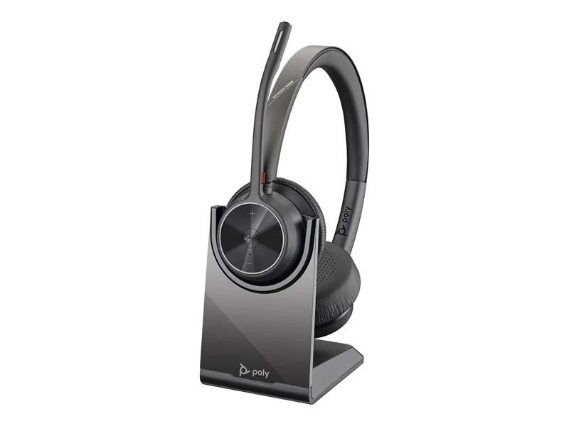 Poly Voyager 4320-M - Voyager 4300 UC series - Headset - On-Ear - Bluetooth - kabellos, kabelgebunden - USB-C - Schwarz - Zertifiziert für Microsoft Teams, Zoom Certified Poly Voyager 4320-M - Voyager 4300 UC series - Headset - On-Ear - Bluetooth - kabellos, kabelgebunden - USB-C - Schwarz - Zertifiziert für Microsoft Teams, Zoom Certified