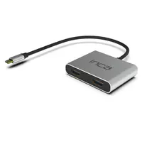 INCA ITPC-4T, USB 3.2 Gen 1 (3.1 Gen 1) Type-C, HDMI, USB 2.0, USB Typ-C, 30 Hz, 3840 x 2160, 3840 x 2160 Pixel, Aluminium