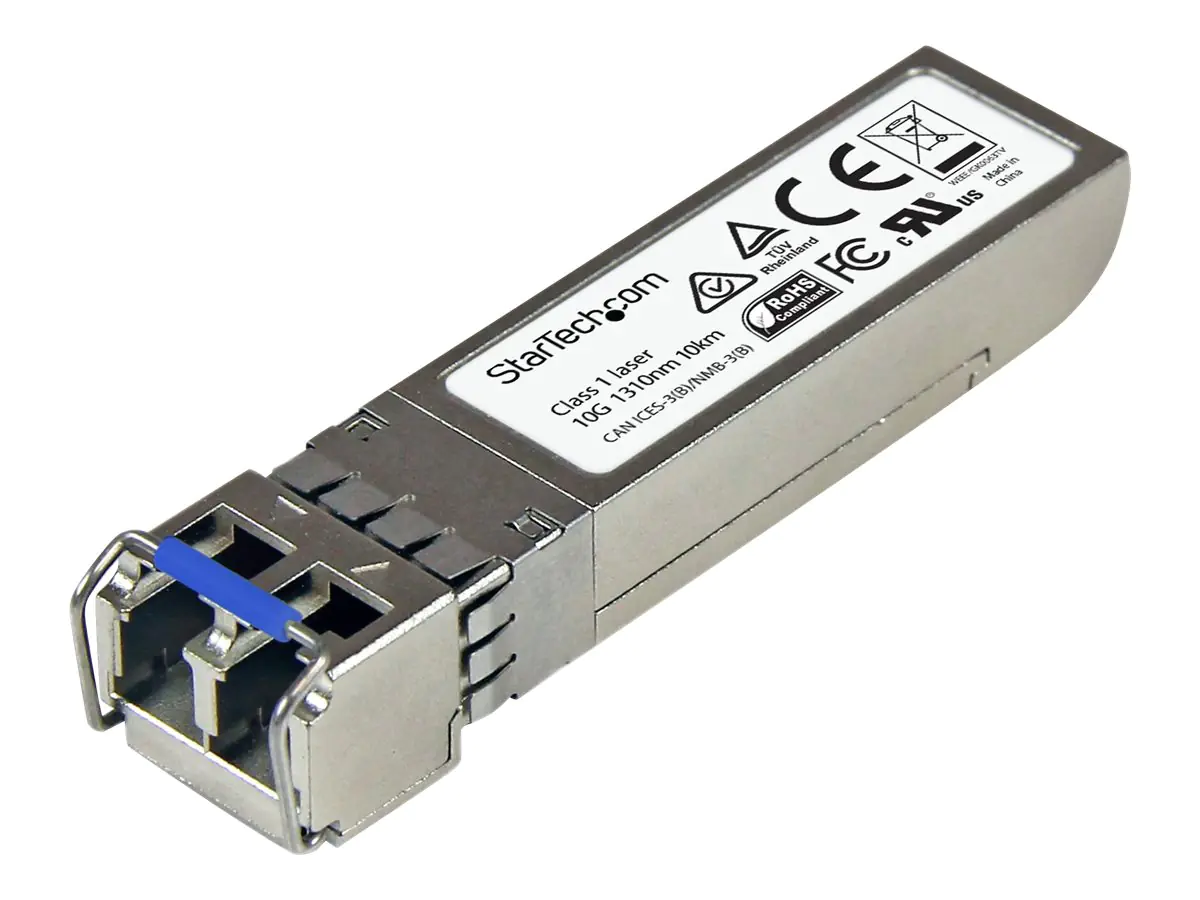 StarTech SFPP10GELRST Transceiver Modul (SFP+ Module, 10GBase-LR Juniper kompatibel, Glasfaser, 1310nm, LC Single Mode mit DDM) - SFP+-Transceiver-Modul (gleichwertig mit: Juniper XBR-000180) - 10GbE - 10GBase-LR - LC Single-Modus - bis zu 10 km - 1310 nm