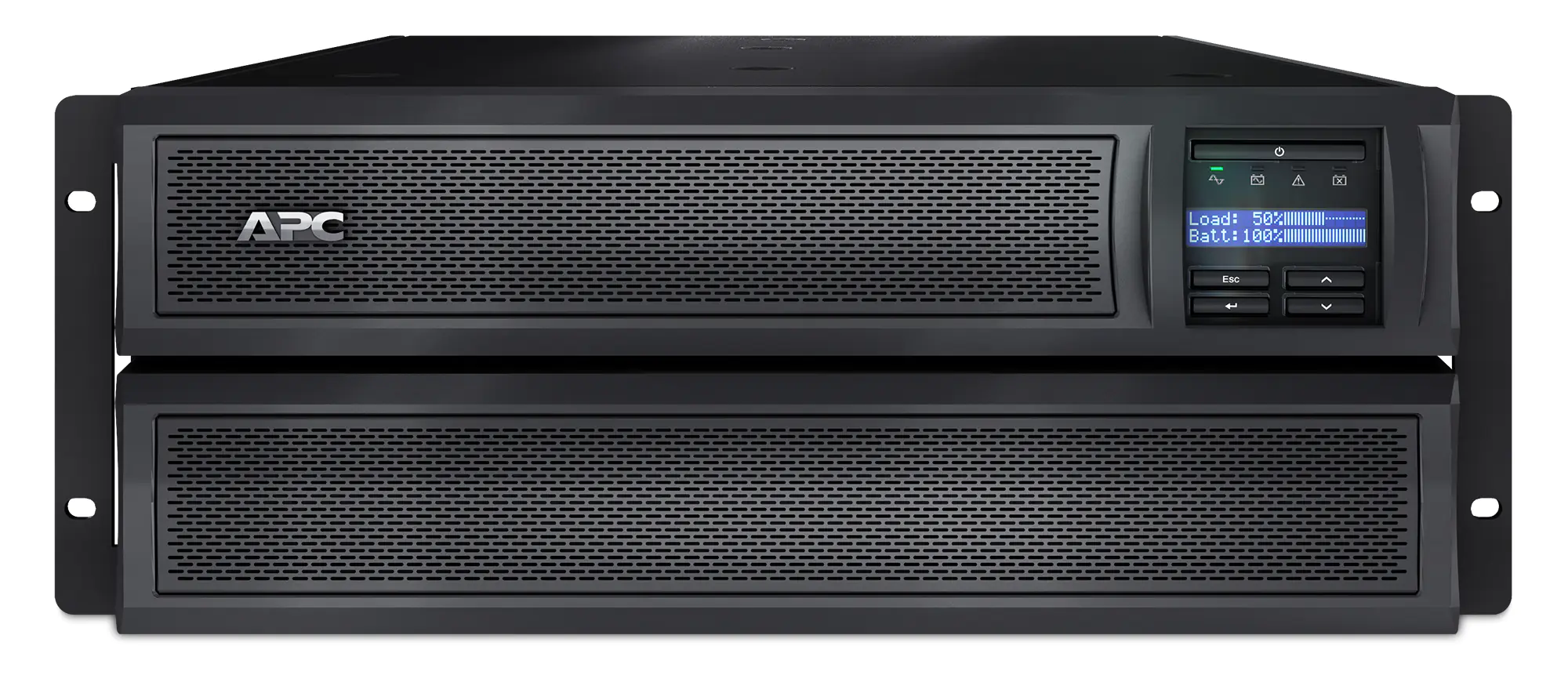APC Smart-UPS X 2200 Rack/Tower LCD - USV (in Rack montierbar/extern) - Wechselstrom 230 V - 1980 Watt - 2200 VA - RS-232, USB - Ausgangsanschlüsse: 12 - 4U - Schwarz - für P/N: AR4024SPX429, AR4024SPX431, AR4024SPX432, NBWL0356A, SMX3000HVTUS, SMX3000LVU