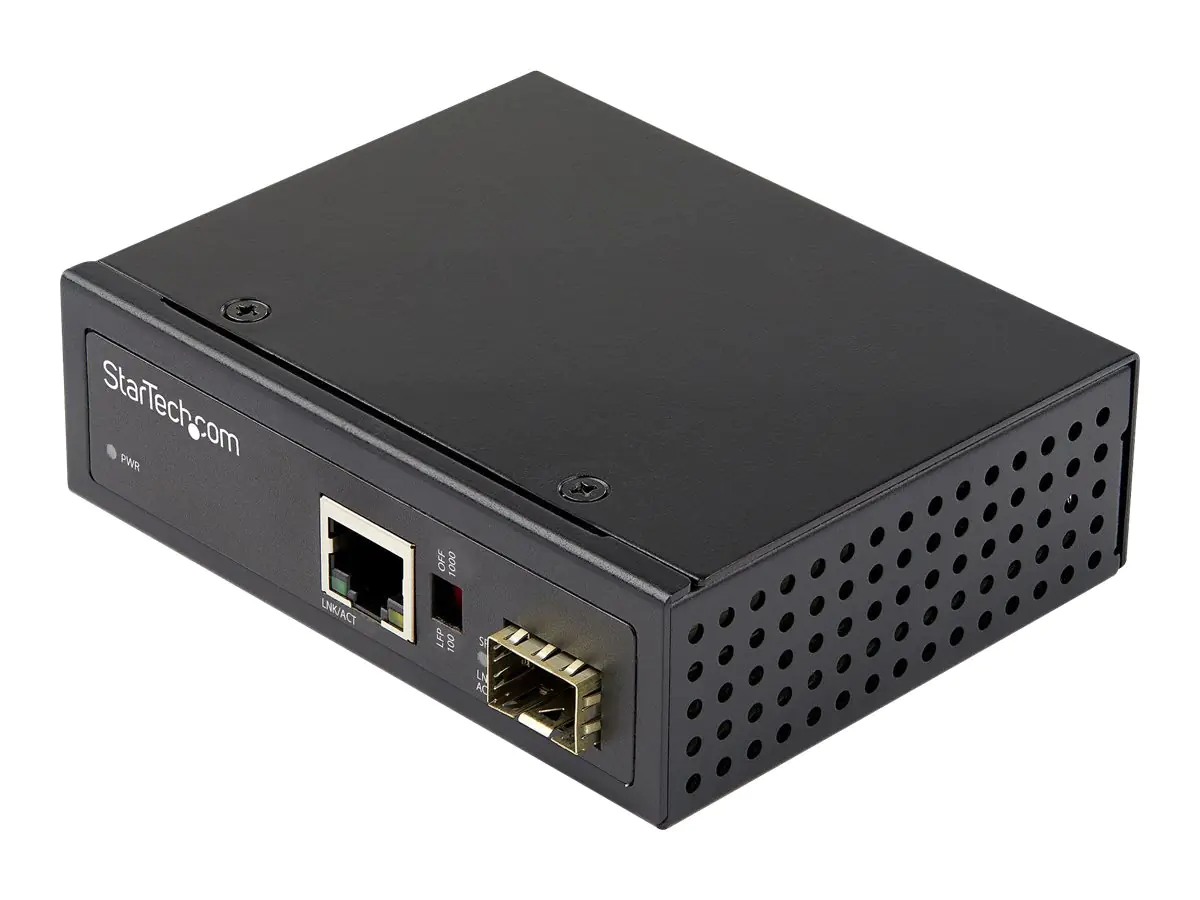 StarTech.com Industrial Media Converter - 1 Gbit/s Medienkonverter LWL Kupfer - Singlemode-/Mu