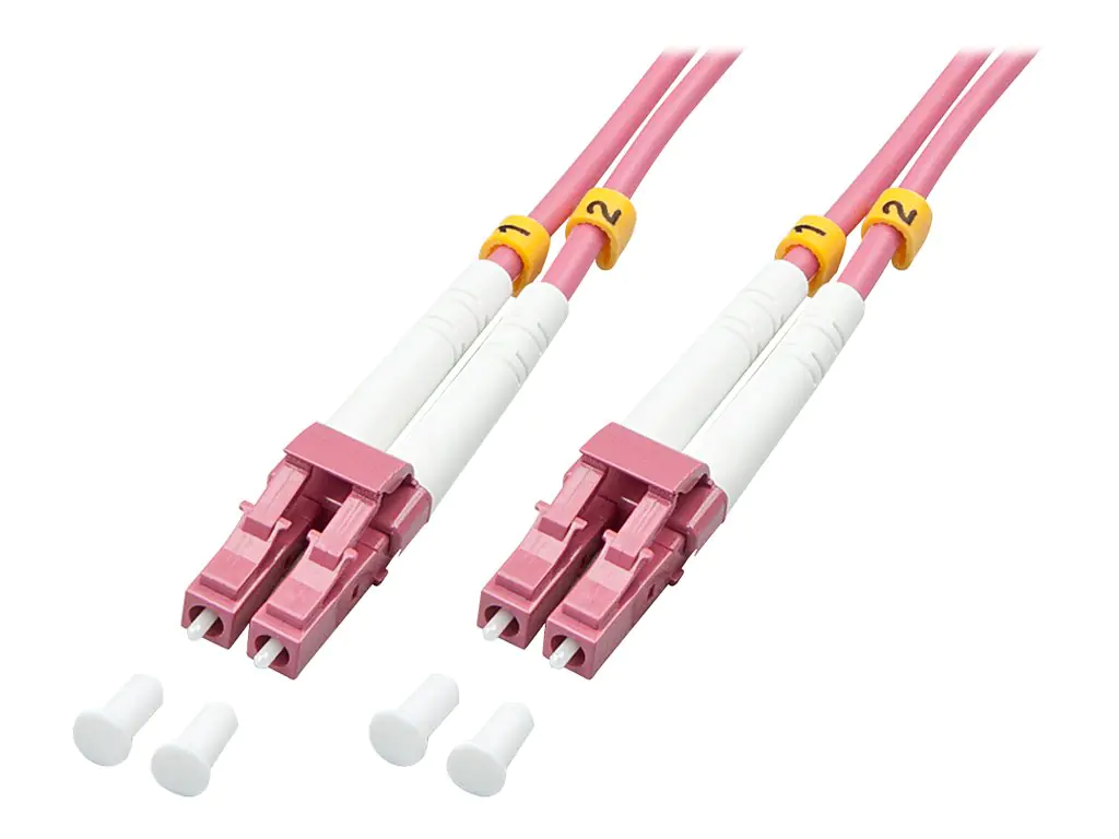 Lindy - Patch-Kabel - LC Multi-Mode (M) zu LC Multi-Mode (M) - 3 m - Glasfaser - Duplex - 50/125 Mikrometer - OM4 - halogenfrei - lila Lindy - Patch-Kabel - LC Multi-Mode (M) zu LC Multi-Mode (M) - 3 m - Glasfaser - Duplex - 50/125 Mikrometer - OM4 - halogenfrei - lila