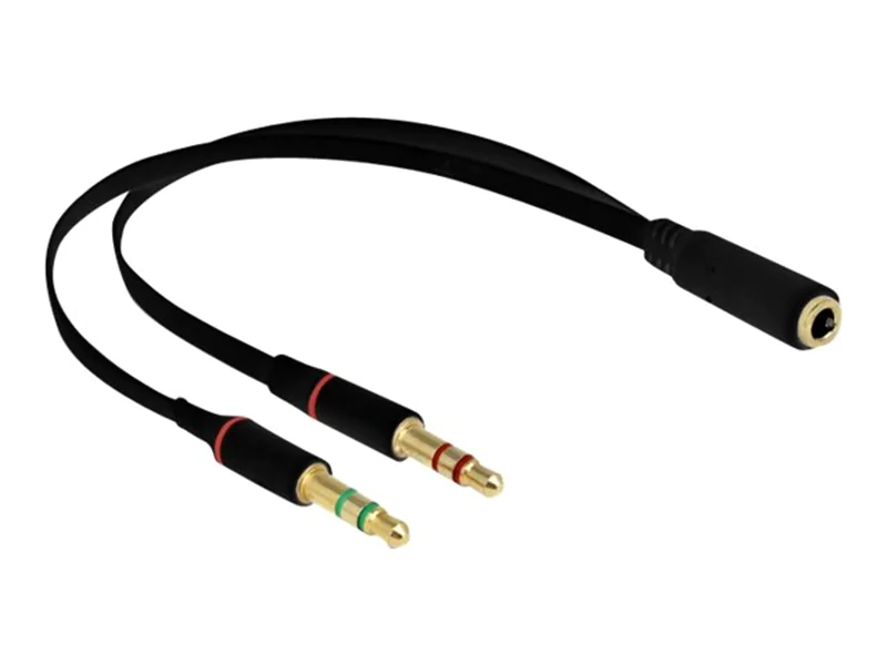 Delock Headsetadapter - 4-poliger Mini-Stecker 65967