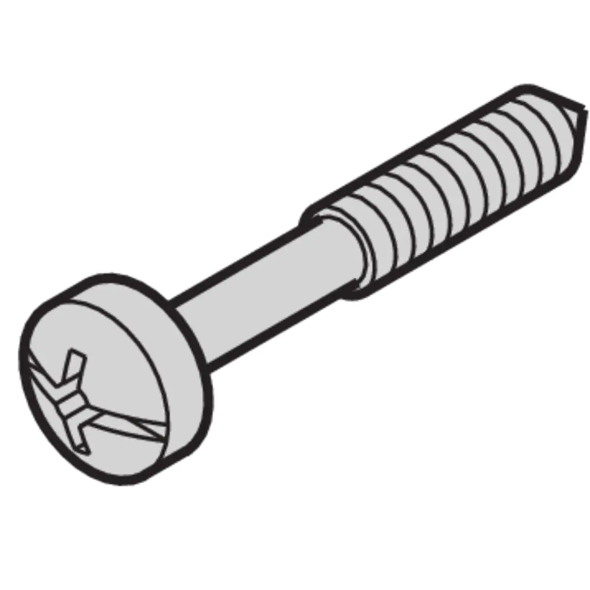 SCHROFF COLLAR SCREW SS M2.5 X 12.3 100PC