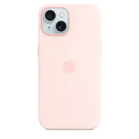 Apple - Hintere Abdeckung für Mobiltelefon - kompatibel mit MagSafe - Silikon - hellrosa - für iPhone 15