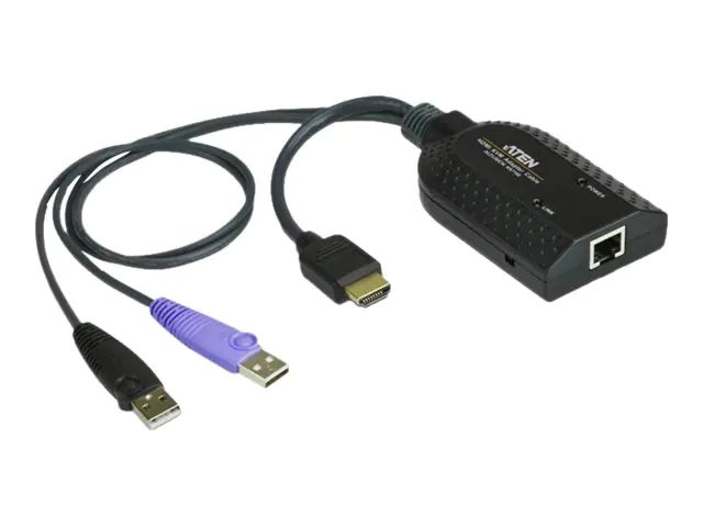 ATEN KA7168 - Tastatur- / Video- / Maus- (KVM-) Adapter - USB, HDMI (M) zu RJ-45 (W) ATEN KA7168 - Tastatur- / Video- / Maus- (KVM-) Adapter - USB, HDMI (M) zu RJ-45 (W)