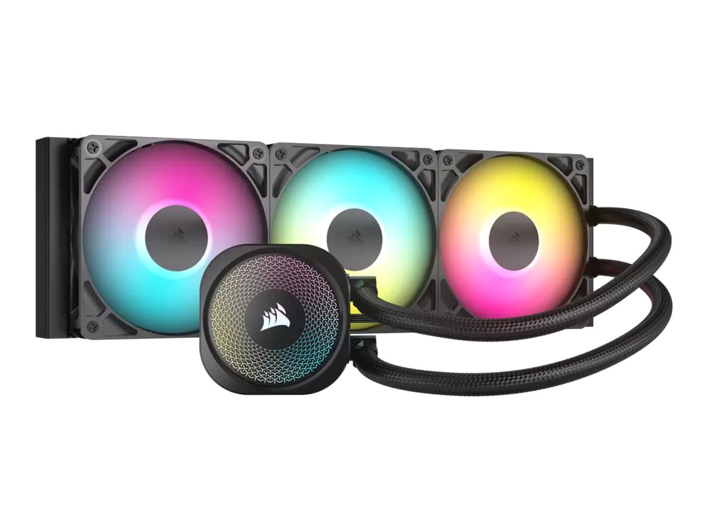 Corsair Nautilus 360 RS ARGB - Prozessor-Flüssigkeitskühlsystem - Kühlergröße: 360 mm - (für: LGA1851, LGA1700, AM5, AM4) CW-9060093-WW