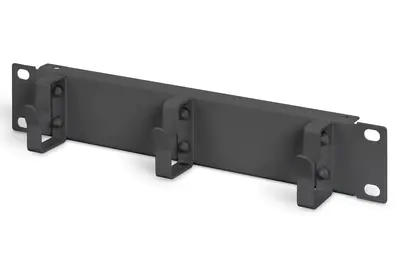 Digitus DN-10-ORG-1U-B - Kabelmanagementplatte mit Ringen - Rack montierbar - Schwarz, RAL 9005 - 1U - 25.4 cm (10") Digitus DN-10-ORG-1U-B - Kabelmanagementplatte mit Ringen - Rack montierbar - Schwarz, RAL 9005 - 1U - 25.4 cm (10")