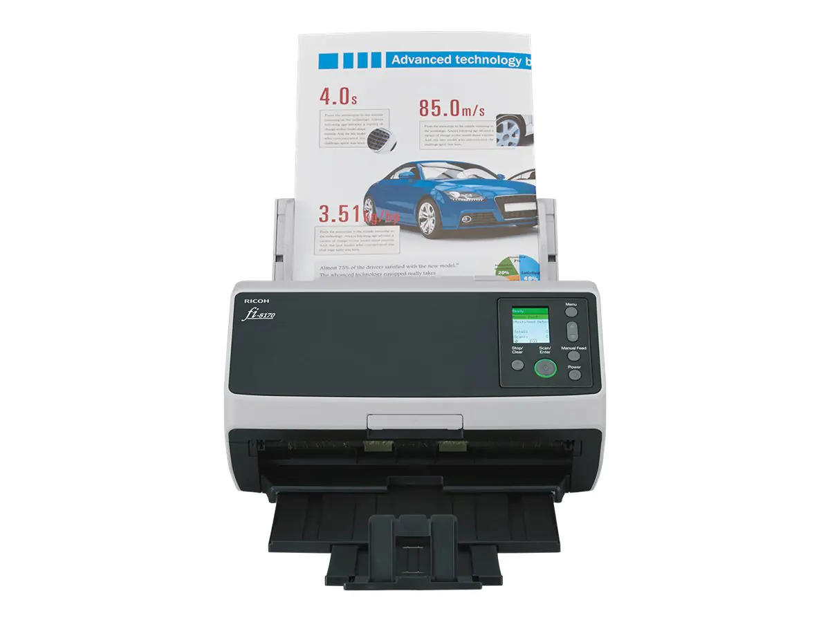 Ricoh fi-8170 - Dokumentenscanner - Dual-CIS - Duplex - 216 x 355.6 mm - 600 dpi x 600 dpi - bis zu 70 Seiten/Min. (einfarbig) PA03810-B051