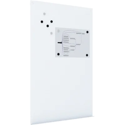rocada Whiteboard Skin Pro Maße der Oberfläche: 115 x 75 cm (B x H) Tafel magnethaftend nicht beidseitig beschreibbar Stahl polyesterbeschichtet weiß