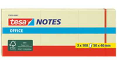 tesa Haftnotiz Office Notes 57653-00001 50x40mm ge 3 St./Pack.