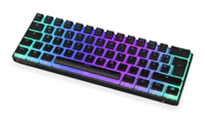 ENDORFY Thock Compact, Mini, Verkabelt & Kabellos, RF kabellos + USB, Mechanischer Switch, QWERTZ, RGB-LED EY5D001