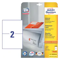 Avery Zweckform Avery 6176, Weiß, Rechteck, Permanent, A4, Papier, Laser/Inkjet