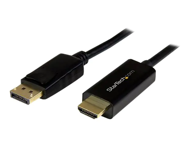 StarTech DisplayPort auf HDMI Kabel - 3m - DP zu HDMI Adapter mit Kabel - Ultra HD 4K 30Hz - St/St - Videokabel - DisplayPort (M) bis HDMI (M) - 3 m - 4K Unterstützung StarTech DisplayPort auf HDMI Kabel - 3m - DP zu HDMI Adapter mit Kabel - Ultra HD 4K 30Hz - St/St - Videokabel - DisplayPort (M) bis HDMI (M) - 3 m - 4K Unterstützung