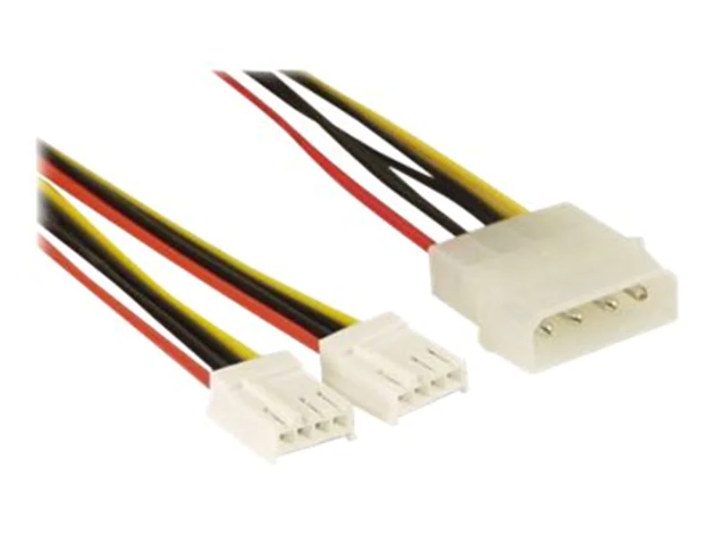 InLine Strom Y-Kabel intern - 1x 5,25" an 2x 3,5" - 0,20m 26950