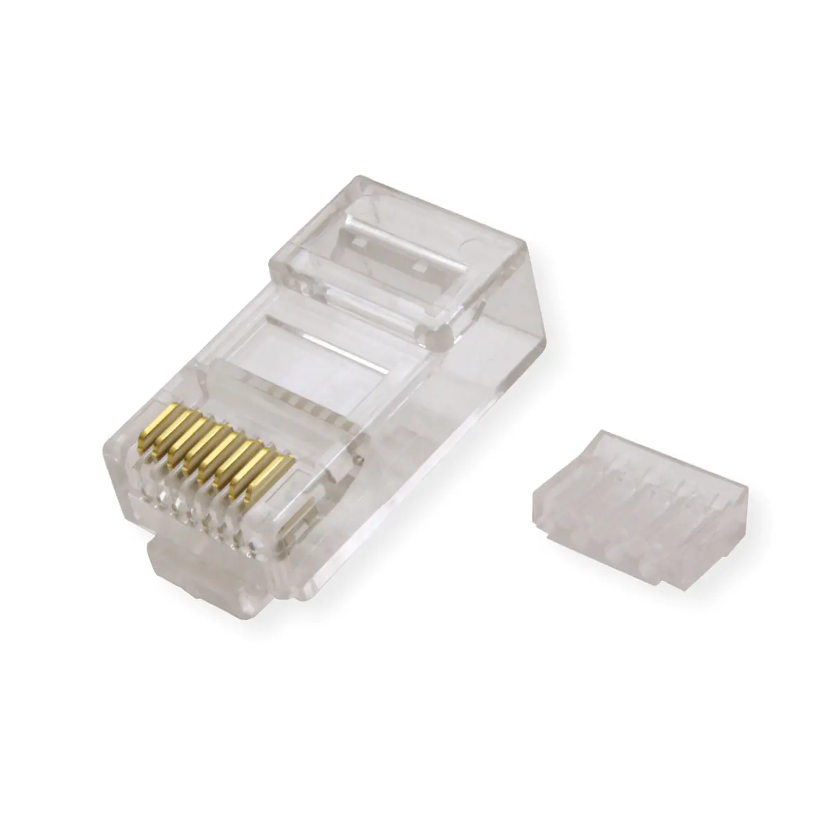 VALUE Netzwerkanschluss - RJ-45 (M) - ungeschirmt - CAT 6e - durchsichtig (Packung mit 100) 21.99.3064