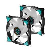Iceberg Thermal IceGale - Gehäuselüfter - ARGB - 140 mm - Schwarz (Packung mit 2)