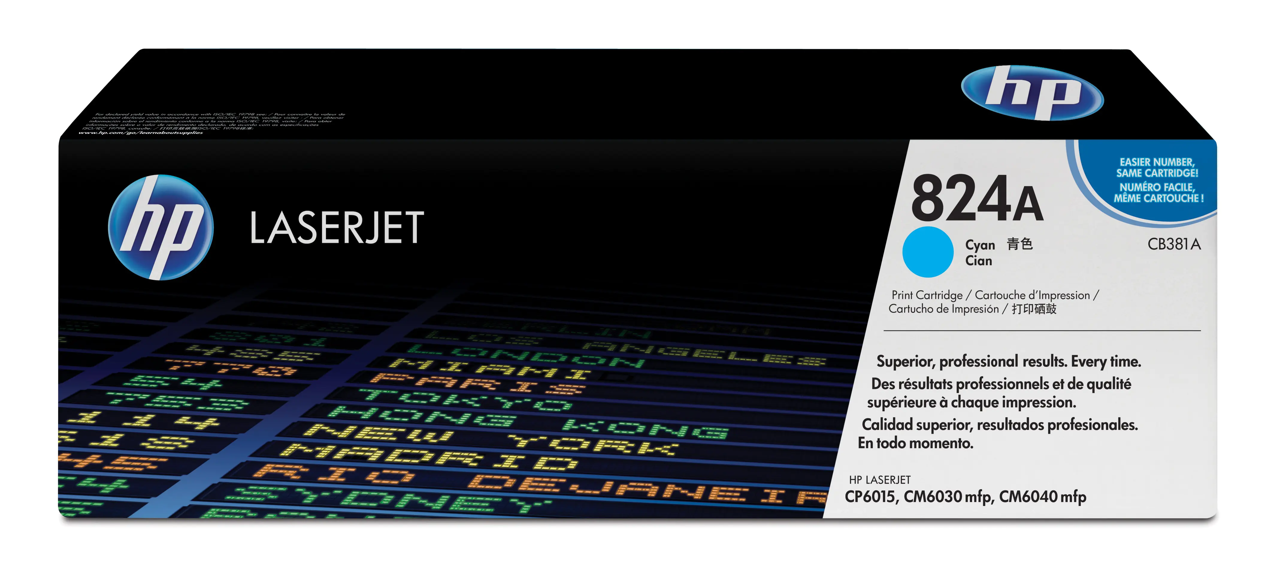 HP 824A - Cyan - original - LaserJet - Tonerpatrone (CB381A) - für Color LaserJet CM6040, CM6040f, CM6049f, CP6015de, CP6015dn, CP6015n, CP6015x, CP6015xh HP 824A - Cyan - original - LaserJet - Tonerpatrone (CB381A) - für Color LaserJet CM6040, CM6040f, CM6049f, CP6015de, CP6015dn, CP6015n, CP6015x, CP6015xh