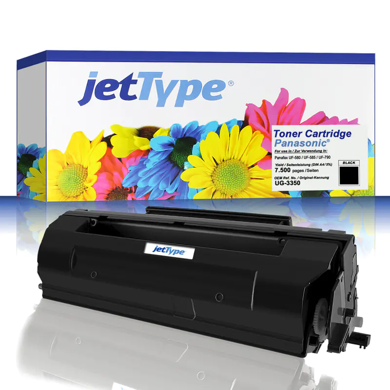 jetType Toner kompatibel zu Panasonic UG3350 Schwarz 7.500 Seiten 1 Stück jetType Toner kompatibel zu Panasonic UG3350 Schwarz 7.500 Seiten 1 Stück