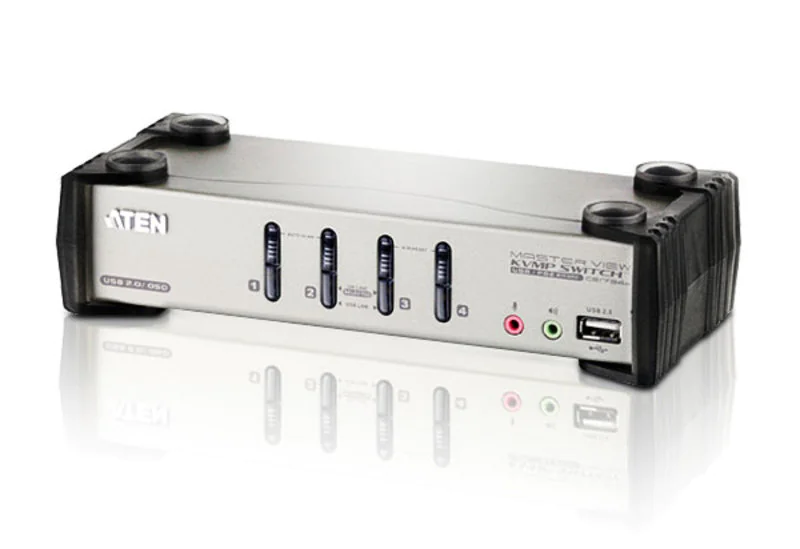 ATEN CS1734B - KVM-/Audio-/USB-Switch - 4 x KVM/Audio/USB - Desktop