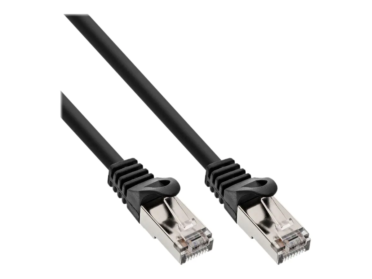 InLine - Patch-Kabel - RJ-45 (M) zu RJ-45 (M) - 5 m - SF/UTP - CAT 5e - geformt - Schwarz (Packung mit 100) InLine - Patch-Kabel - RJ-45 (M) zu RJ-45 (M) - 5 m - SF/UTP - CAT 5e - geformt - Schwarz (Packung mit 100)
