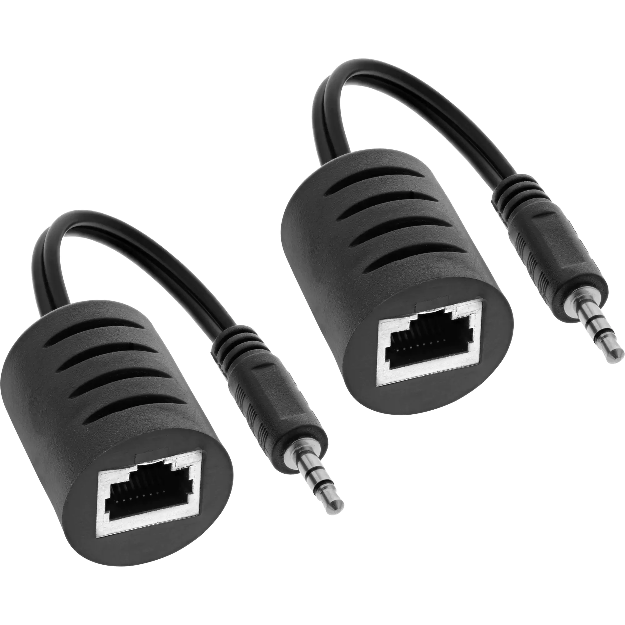 InLine Audio über RJ45 passiv - 2x Klinke 3,5mm Stecker / RJ45 Buchse - max. 50m, 89002