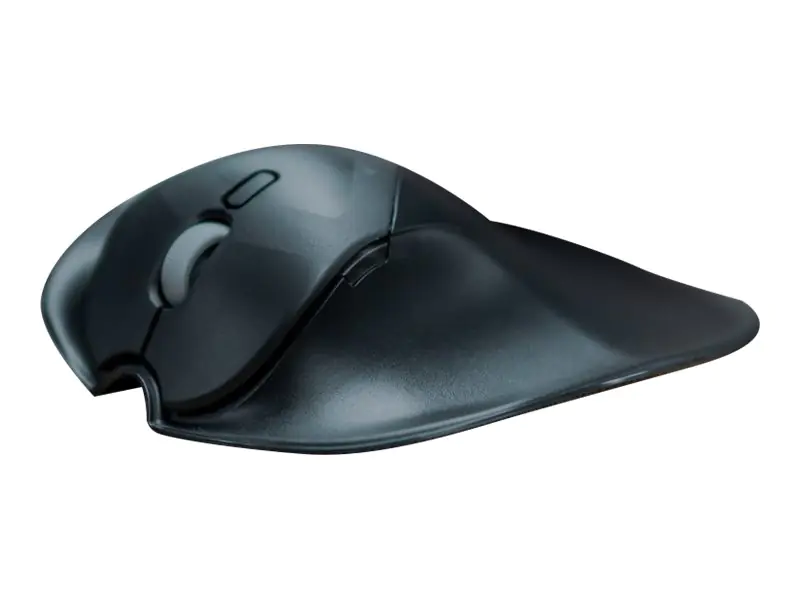 Bakker Elkhuizen HandShoeMouse Shift - Maus - ergonomisch - rechts- und linkshändig - optisch - 3 Tasten - kabellos - Schwarz