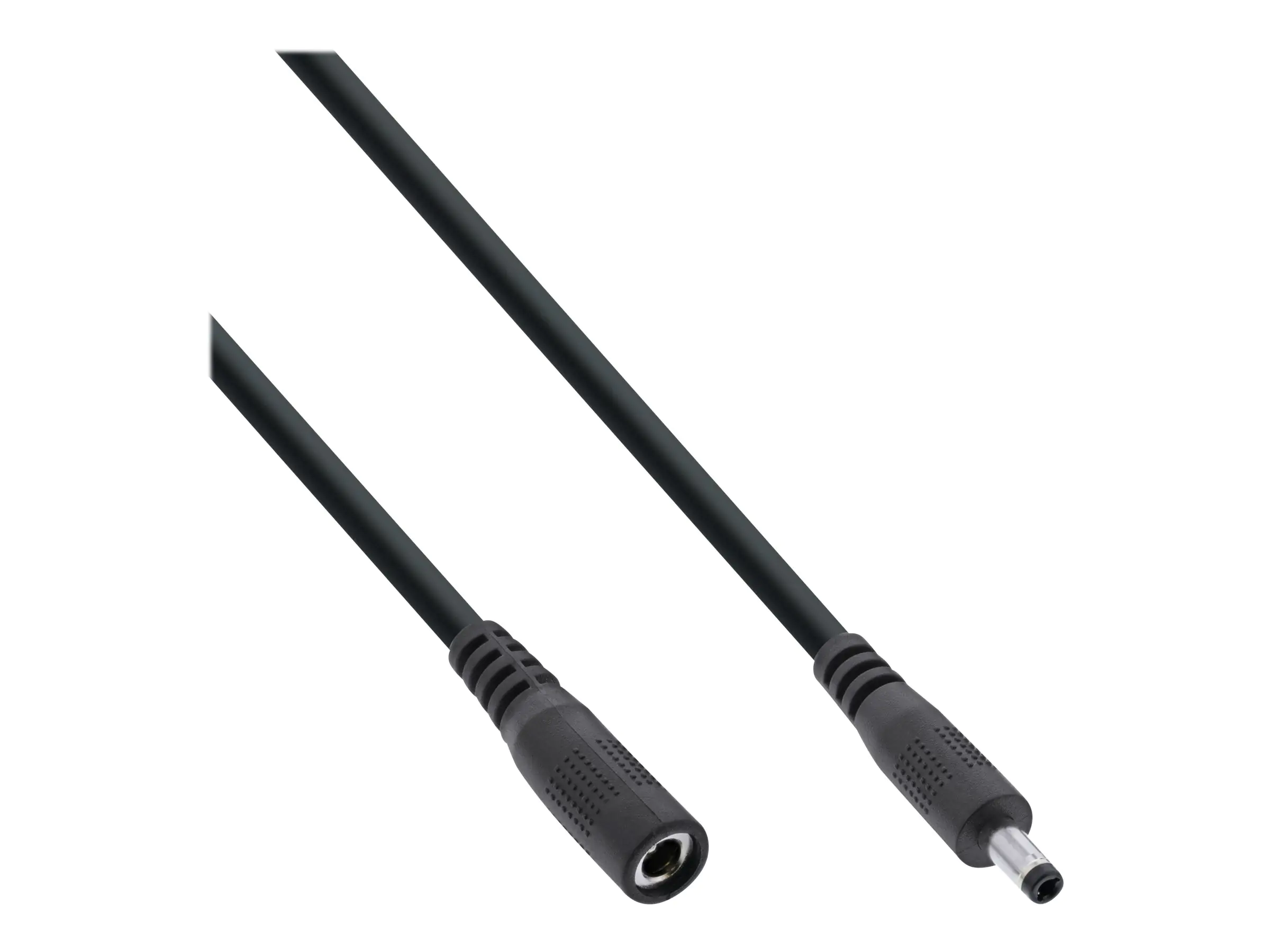 InLine - Spannungsversorgungs-Verlängerungskabel - DC-Buchse 4,0 mm (W) zu Gleichstromstecker 1,7 mm (M) - 12 - 24 V - 2 m - Schwarz