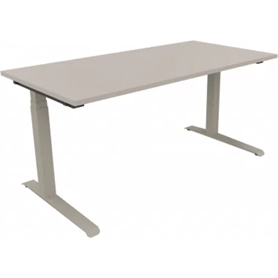 Schreibtisch Kufe Einzels. Quadrat B1600xT800xH650-850 si/Akazie Schreibtisch Kufe Einzels. Quadrat B1600xT800xH650-850 si/Akazie