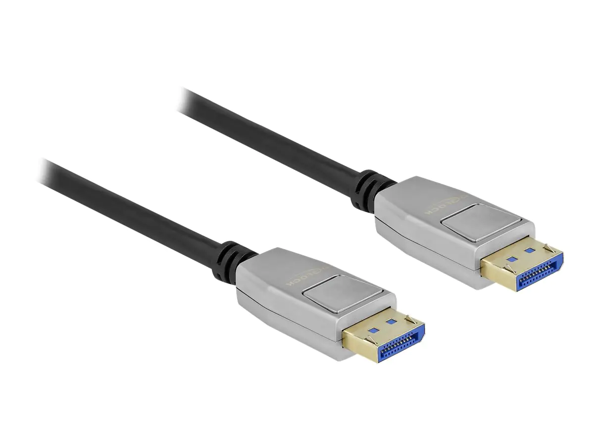 Delock - DisplayPort-Kabel - DisplayPort (M) zu DisplayPort (M) - DisplayPort 2.0 - 1 m - unterstützt 10K 60 Hz (10.240 x 4320) - Schwarz