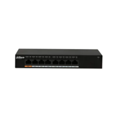 Dahua Technology PFS3008-8GT-96 - Unmanaged - L2 - Gigabit Ethernet (10/100/1000) - Power over Ethe Dahua Technology PFS3008-8GT-96 - Unmanaged - L2 - Gigabit Ethernet (10/100/1000) - Power over Ethe
