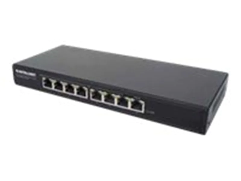 Intellinet IPS-08G-85W - Switch - unmanaged - 8 x 10/100/1000 (PoE+) - Desktop - PoE Passthrough / PoE+ (85 W)
